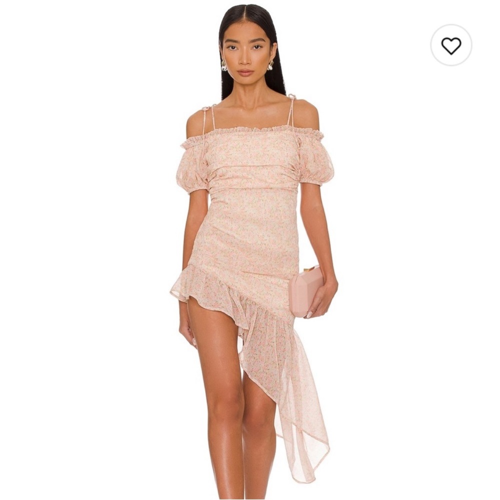 Elegant Pink Off-Shoulder Dress